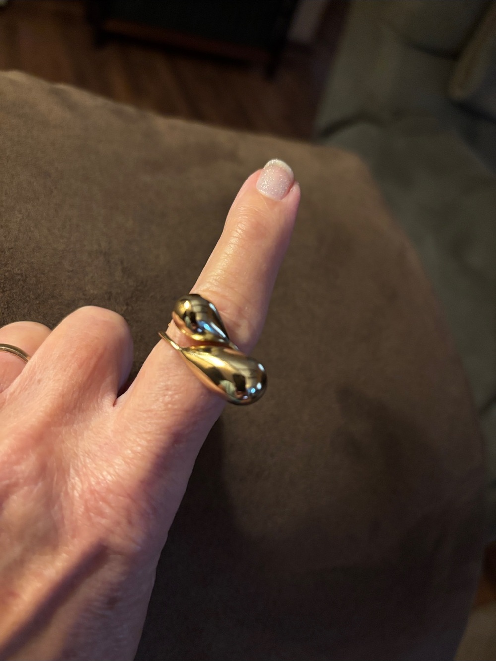Pretty Bird Gold Sculptural Dome Ring